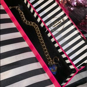 PAVE HEART BANNER LOGO STARTER BRACELET